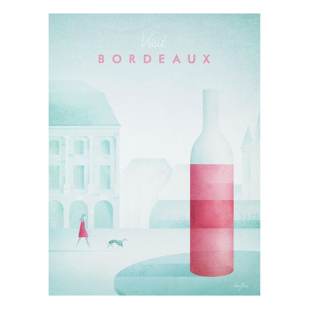 Tavlor arkitektur och skyline Travel Poster - Bordeaux