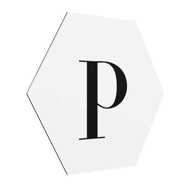 Tavlor modernt Letter Serif White P
