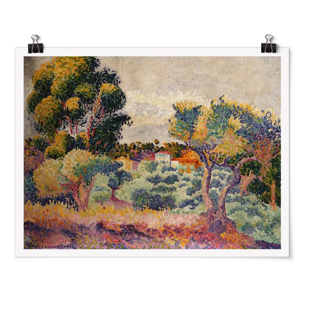 Konstutskrifter Henri Edmond Cross - Eucalyptus And Olive Grove