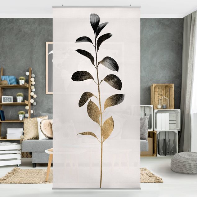 Kök dekoration Graphical Plant World - Gold And Grey
