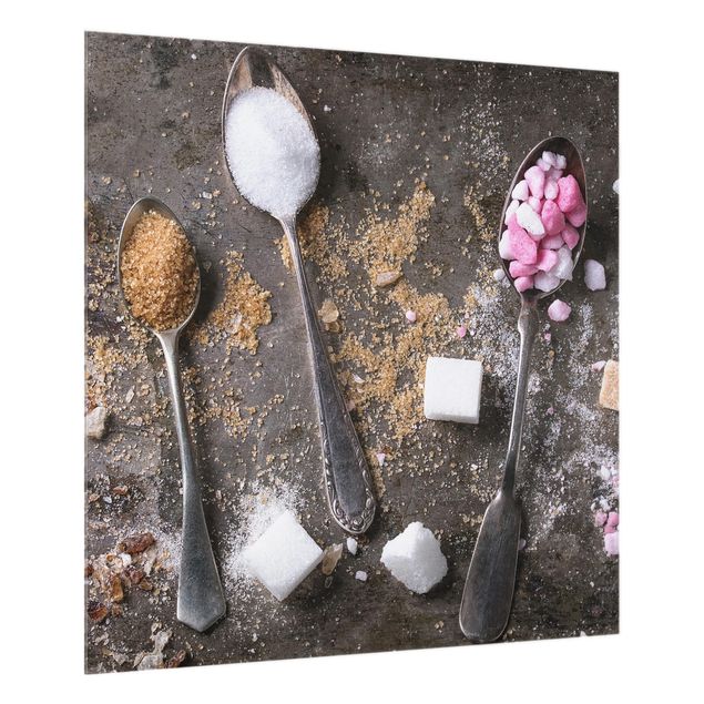 glasskivor kök Vintage Spoon With Sugar