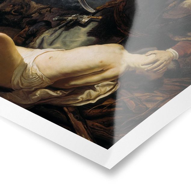 Posters konstutskrifter Rembrandt van Rijn - The Angel prevents the Sacrifice of Isaac