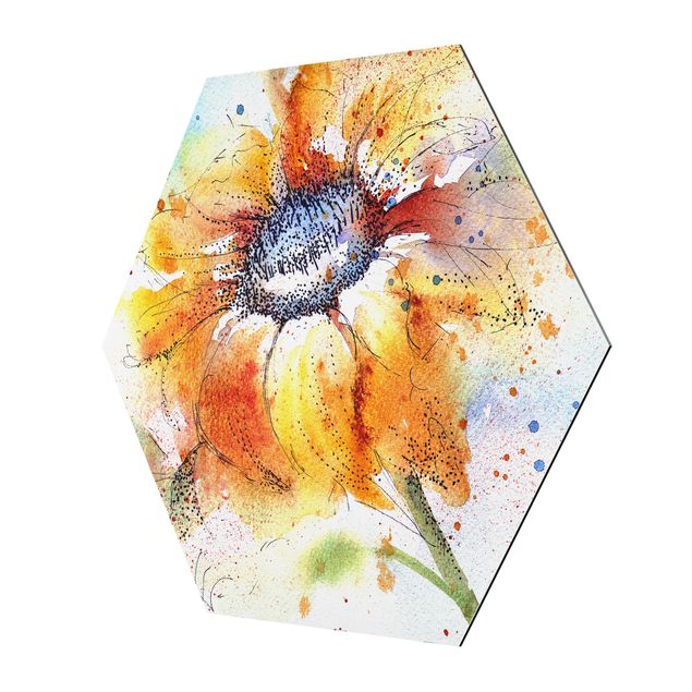 Tavlor orange Painted Sunflower