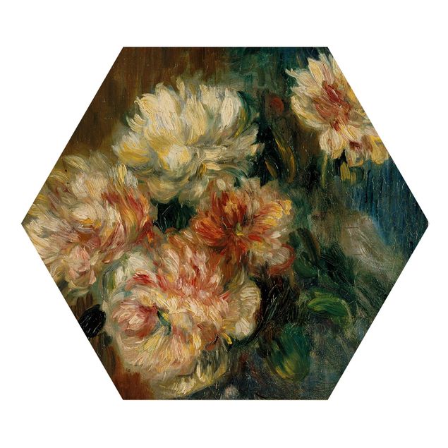 Trätavlor blommor  Auguste Renoir - Vase of Peonies