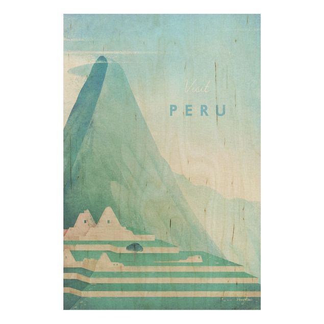 Trätavlor landskap Travel Poster - Peru