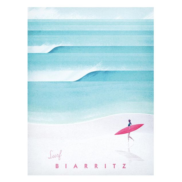 Tavlor landskap Travel Poster - Biarritz