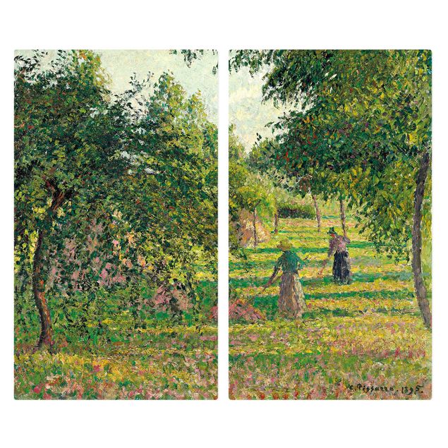 Konststilar Romantik Camille Pissarro - Apple Trees And Tedders, Eragny