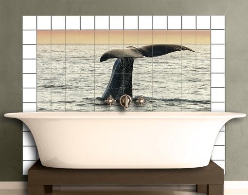 Kök dekoration Diving Whale