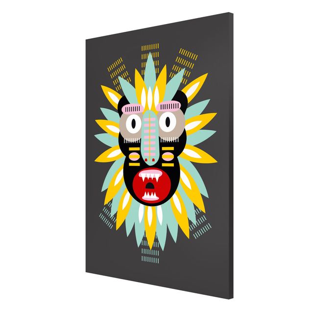 Tavlor konstutskrifter Collage Ethnic Mask - King Kong