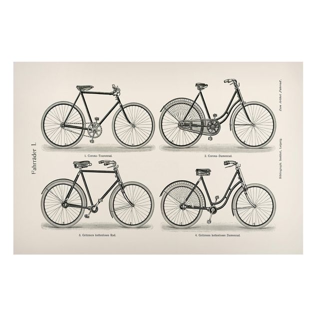 Tavlor retro Vintage Poster Bicycles