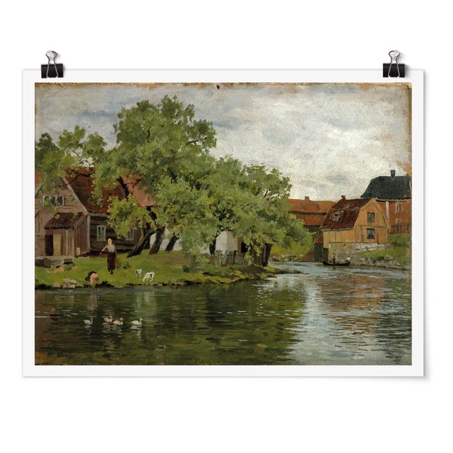 Konstutskrifter Edvard Munch - Scene On River Akerselven