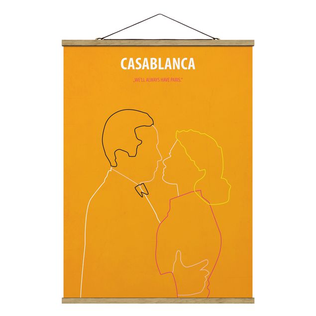 Tavlor porträtt Film Poster Casablanca