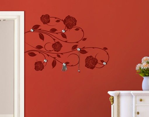 Wallstickers kaffe No.IS74 Rose Tendril