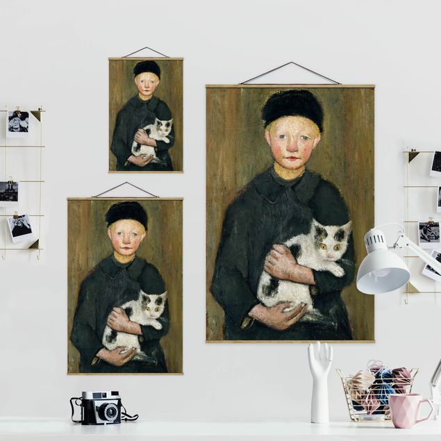 Tavlor konstutskrifter Paula Modersohn-Becker - Boy with Cat