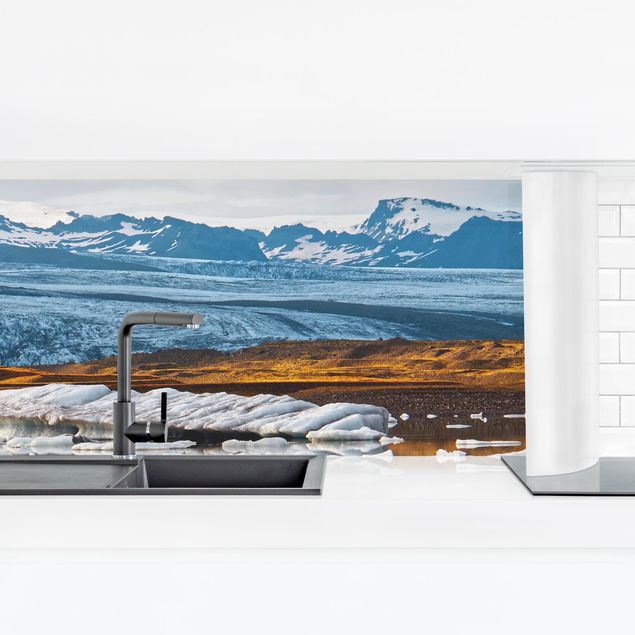 Küchenrückwand - Gletscherlagune