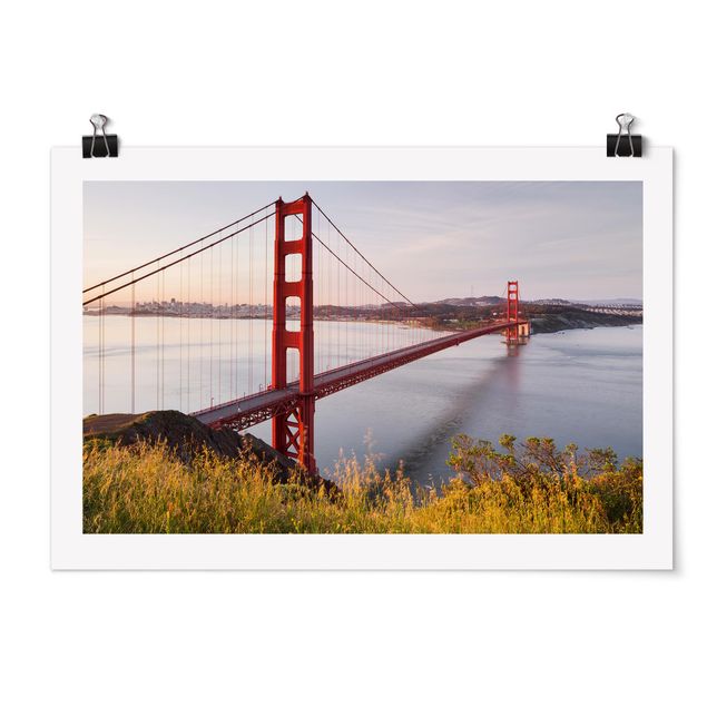 Tavlor blå Golden Gate Bridge In San Francisco