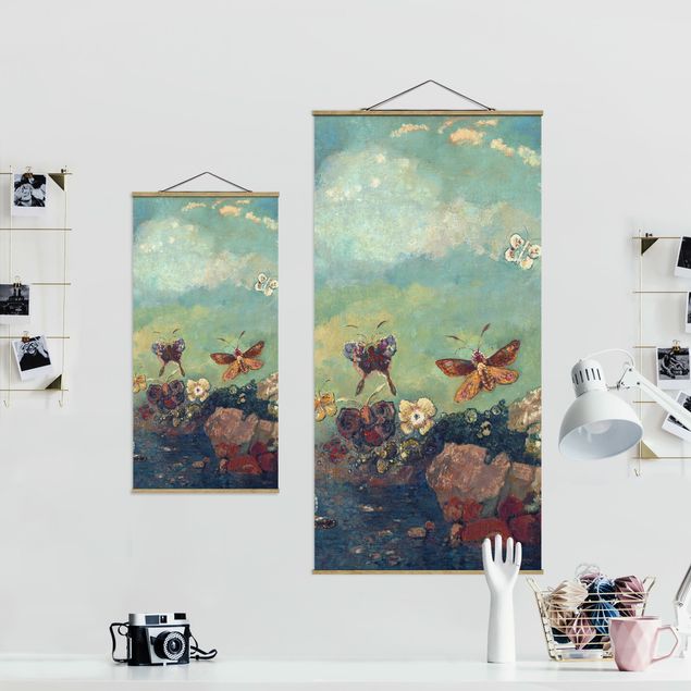 Tavlor modernt Odilon Redon - Butterflies