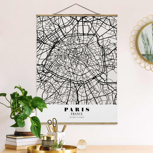Kök dekoration Paris City Map - Classic