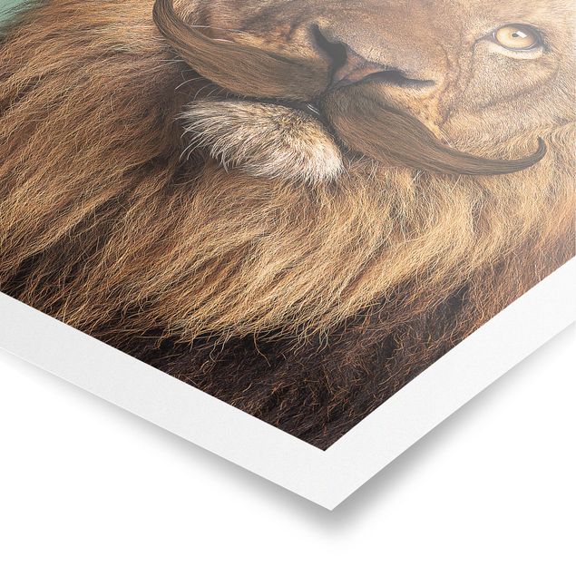 Posters djur Lion With Beard