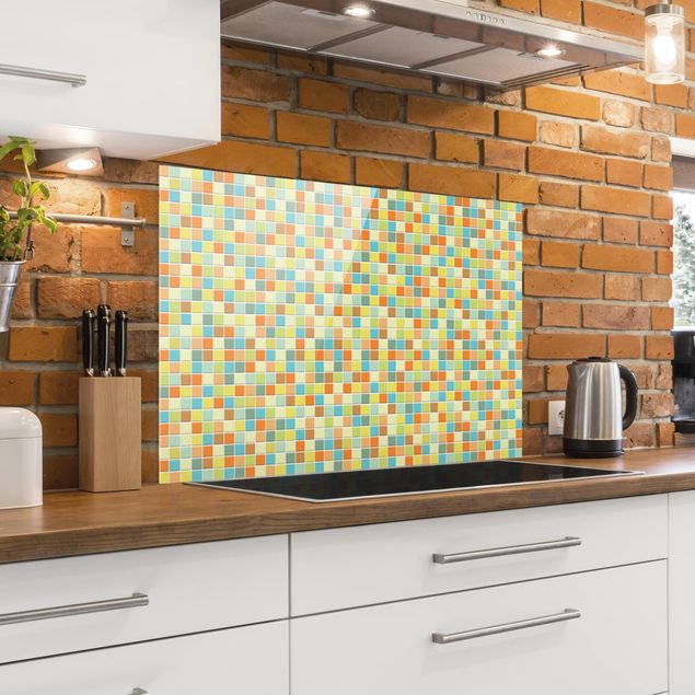 stänkskydd kök glas mönster Mosaic Tiles Sommerset