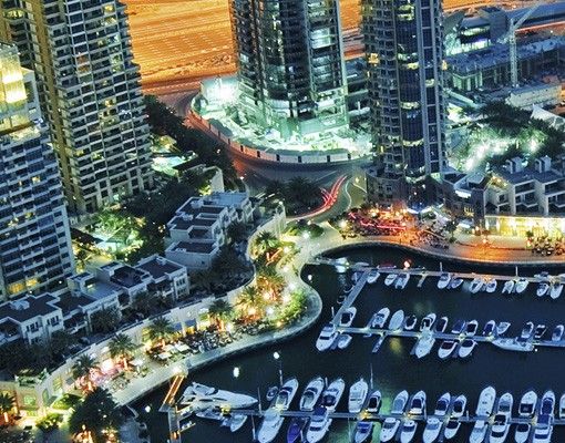 Kakel klistermärken Dubai Marina At Night
