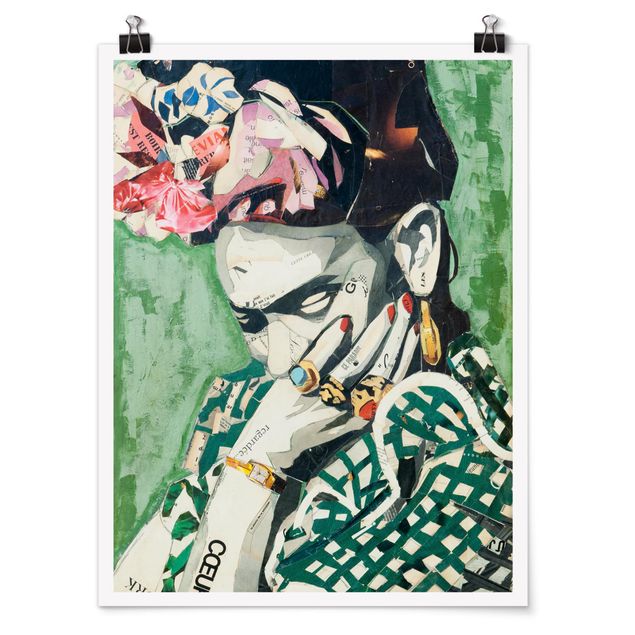 Tavlor konstutskrifter Frida Kahlo - Collage No.3