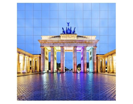 Kakel klistermärken Illuminated Brandenburg Gate