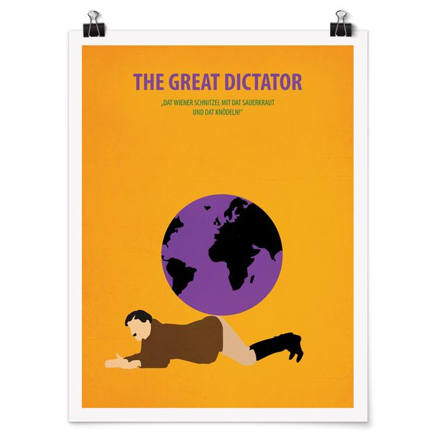 Tavlor porträtt Film Poster The Great Dictator