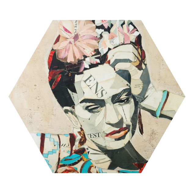Tavlor modernt Frida Kahlo - Collage No.1