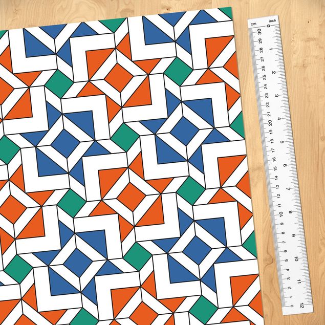 Självhäftande folier mönster Arabic Tile Pattern With Very Beautiful Colour Scheme