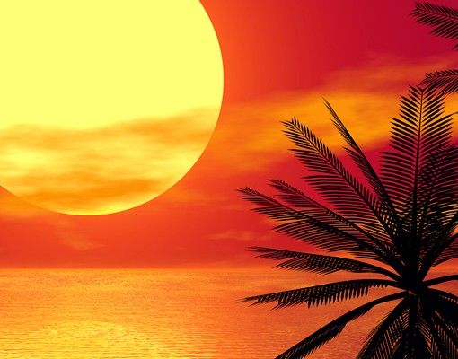 Kakel klistermärken Caribbean sunset