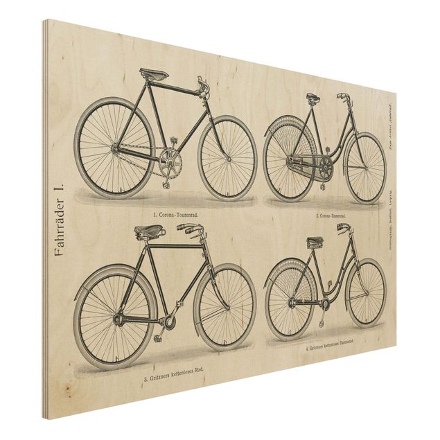 Kök dekoration Vintage Poster Bicycles