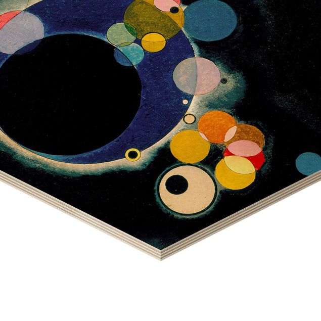 Hexagonala tavlor Wassily Kandinsky - Sketch Circles