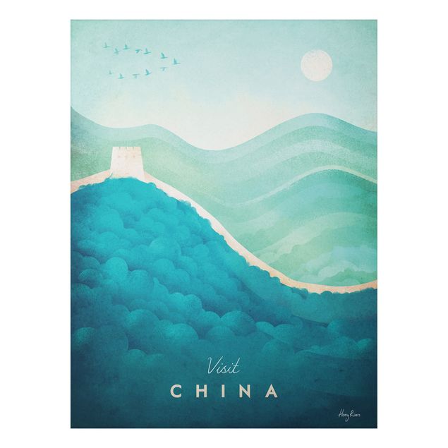 Tavlor arkitektur och skyline Travel Poster - China
