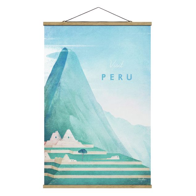 Tavlor konstutskrifter Travel Poster - Peru