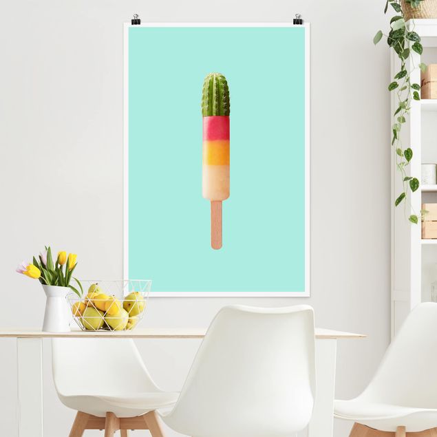 Kök dekoration Popsicle With Cactus