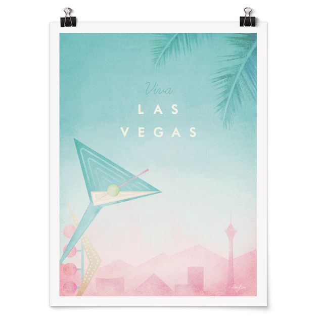 Posters konstutskrifter Travel Poster - Viva Las Vegas