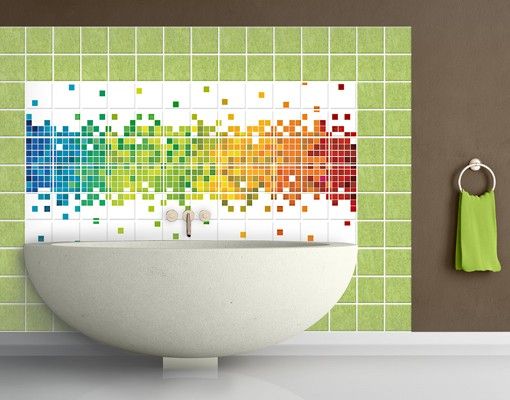 Kök dekoration Pixel Rainbow