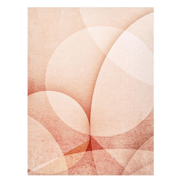 Tavlor mönster Abstract Graphics In Peach-Colour