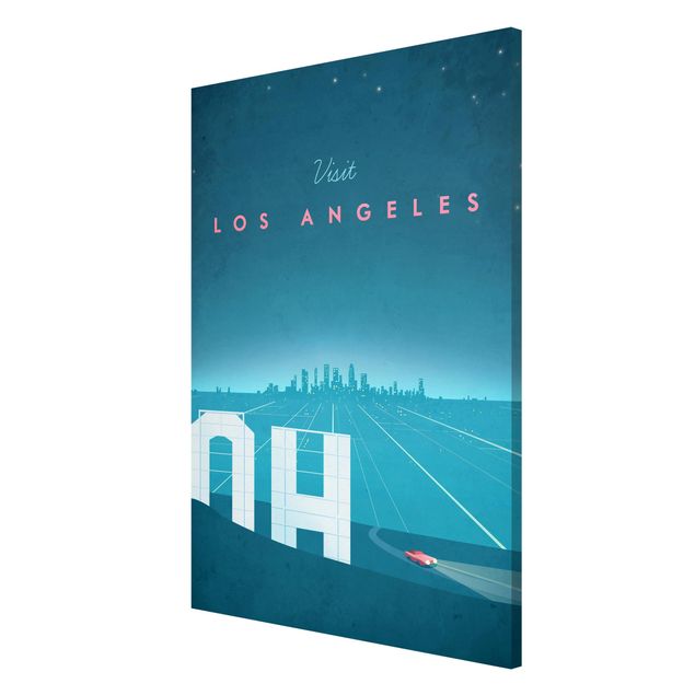 Tavlor konstutskrifter Travel Poster - Los Angeles