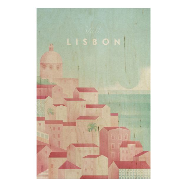 Trätavlor landskap Travel Poster - Lisbon