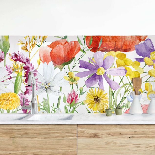 Kök dekoration Watercolour Flowers