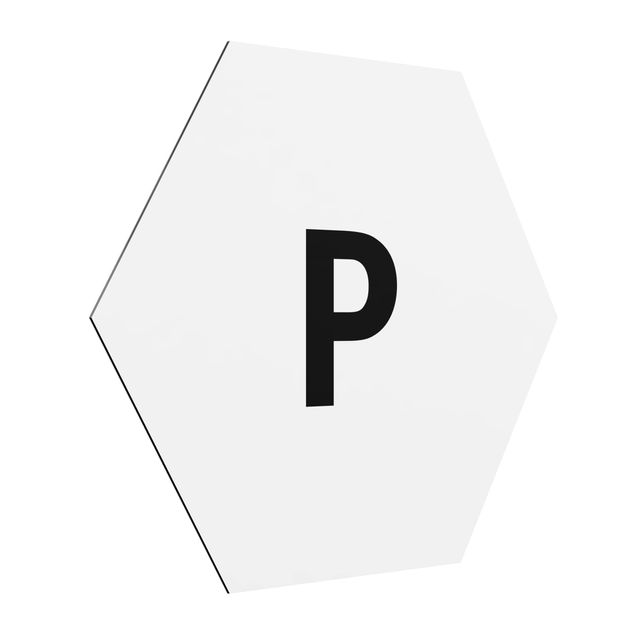 Tavlor modernt Letter White P