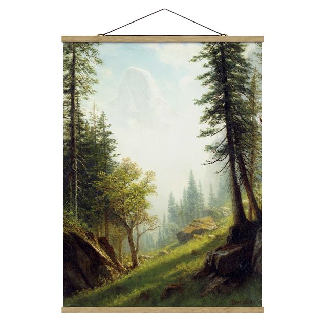Konststilar Albert Bierstadt - Among the Bernese Alps