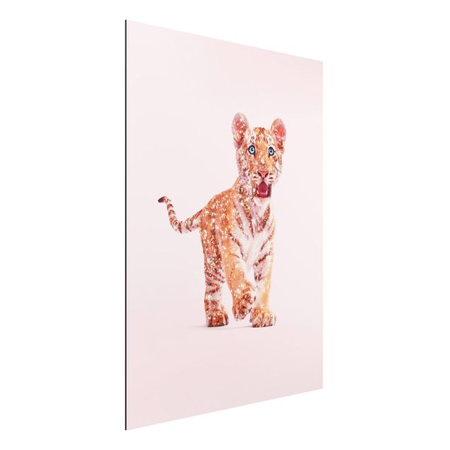 Kök dekoration Tiger With Glitter