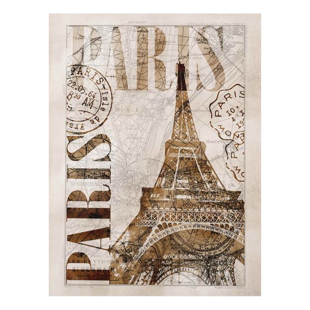 Tavlor Paris Shabby Chic Collage - Paris