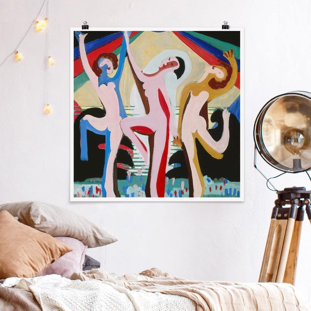 Konstutskrifter Ernst Ludwig Kirchner - colour Dance