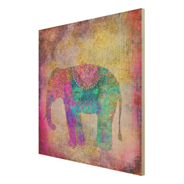 Tavlor Colourful Collage - Indian Elephant