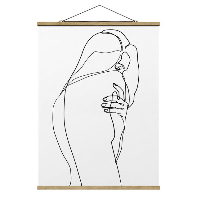 Tavlor konstutskrifter Line Art Nude Shoulder Black And White