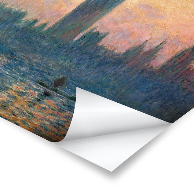 Posters arkitektur och skyline Claude Monet - London Sunset